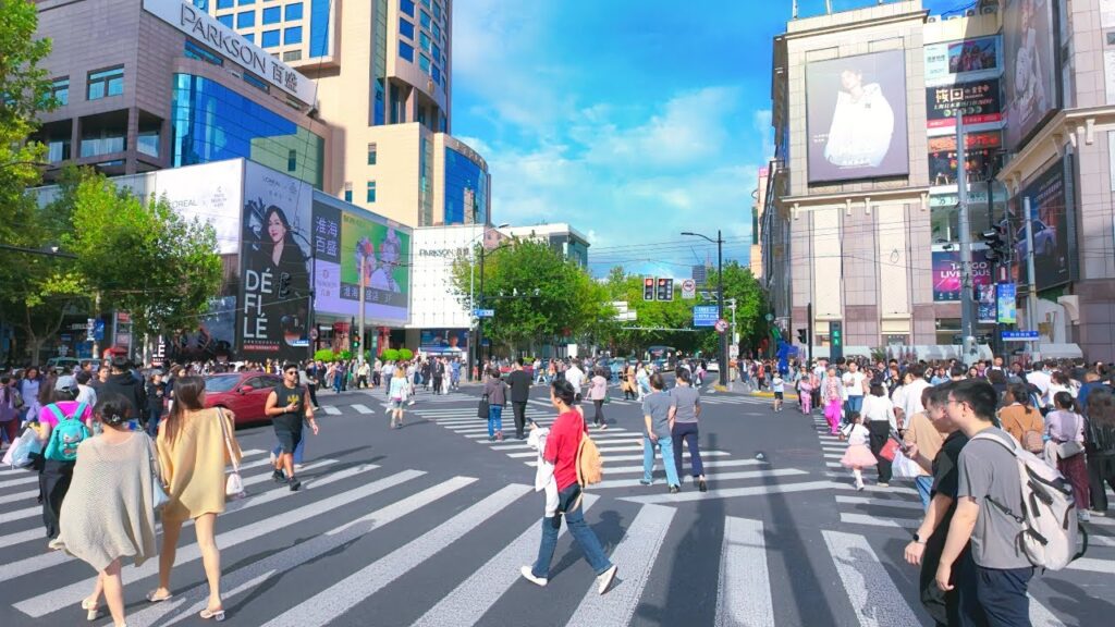 Huaihai Road: Shanghai’s Luxury Shopping Street | 4K Walking Tour