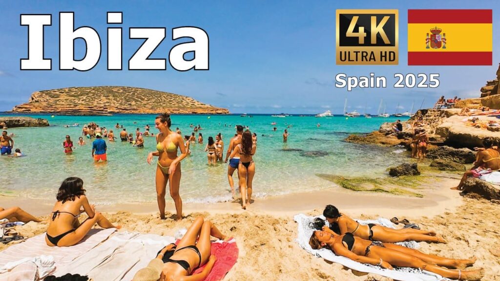 Ibiza, Spain – 4K Walking Video – Top 5 Beaches and Swimming Spots