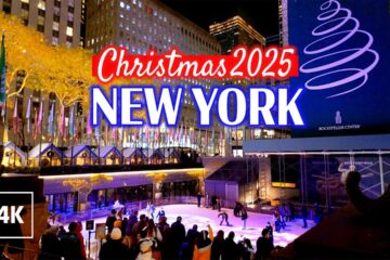 Christmas Season in New York – Night Walk in Midtown Manhattan