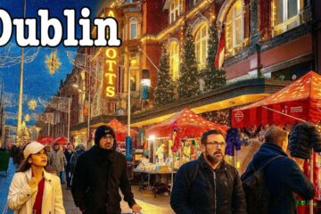 4K Dublin Ireland – Christmas Lights 2025 | Dublin Christmas Markets